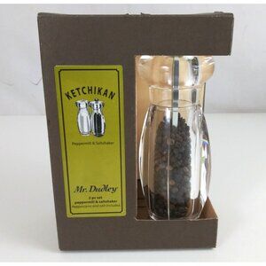 New 2007 Ketchikan 2 Piece Set Mr. Dudley Peppermill & Salt Shaker